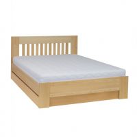 Drewmax - ŁÓŻKO DREWNIANE Bukowe | LK186 BOX | 90x200