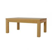 Drewmax - STOLIK DREWNIANY | Dębowy | ST311 | Grubość blatu 4 cm | 120x50x80