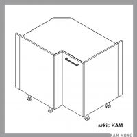 KAM - KAMMONO Szafka DRP 100x70 | Dolna narożna | Front frezowany