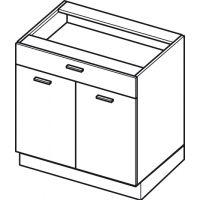 LAYMAN - ITALIA Szafka DS9/1 | Akryl | Szafka dolna 90 | 1 szuflada 2 drzwi