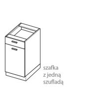 LAYMAN - NAVIA Szafka DS 6/1 kuchenna 60cm dolna z jedną szufladą starmotion