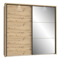 Forte - TRONDHEIM Szafa ubraniowa z oświetleniem TDHS9233B-C773