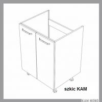 KAM - KAMMONO Szafka DZ | MN 60-90 | Dolna zlewozmywakowa | 2 drzwi | Front nowoczeny P2