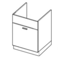 LAYMAN - BLANKA Szafka DZS6 kuchenna 60 cm dolna pod zlew z szufladą (starmotion)