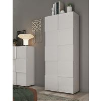 MC AKCENT - DAMA Szafa 409008-40 | biały połysk