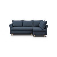 Mars Meble - NIKO DARK BLUE Narożnik z funkcją i 2x pojemnikiem PROMOCJA