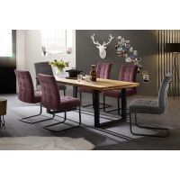 MC AKCENT - DAYTON Stół 220-320x100 | dąb lity dziki