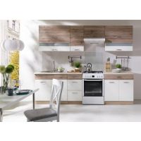 FADOME - ECONO Kuchnia Zestaw B Plus | 270 cm | Korpus sonoma | Okucia Basic