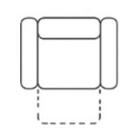 FENIKS MEBLE - EXELLENCE Fotel 1 S | Z szufladą na pościel