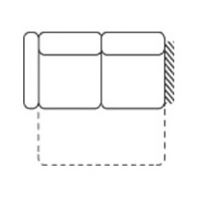 FENIKS MEBLE - EXELLENCE Sofa 2,5FL | Z funkcją spania | Z bokiem lewym