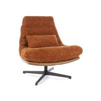 SIGNAL - FELICIA RAVEN Fotel | Tkanina Raven Cynamonowy 44 | Skóra syntetyczna tap.233 | z MR