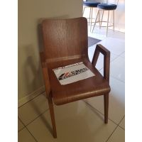 PAGED - LINK Fotel dąb | Dąb miodowy | 2 sztuki | DOSTĘPNE OD RĘKI | Kont.