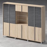 BIURO SERWIS - H-BOX Szafa H-101 | front - płyta meblowa