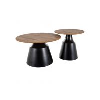 SIGNAL - ITAKA Ława | Zestaw | Dąb Artisan | Czarny