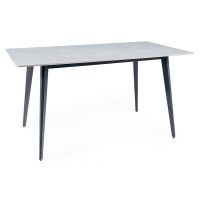 SIGNAL - IVY Stół 80x140x75h | Szary | Czarny
