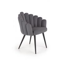 HALMAR - K410 Krzesło | 2 sztuki | Popiel | DOSTĘPNE OD RĘKI