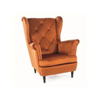 SIGNAL - LADY Velvet Fotel | Tkanina | Cynamon Bluvel 4215 | Nogi wenge | z PL