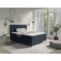 STOLLECH - LINE Bonnell Łóżko kontynentalne z pojemnikiem ( sprężyny bonell) | 160/200