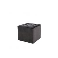 SIGNAL - LORI Pufa Velvet | Czarny | Bluvel 19 | z PL