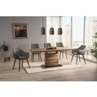 SIGNAL - LEONARDO Stół 140-180x80cm | Dąb