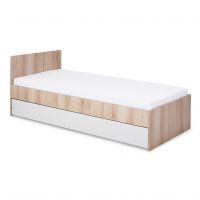KLUPŚ - DALIA Łóżko młodzieżowe 204×94 buk-popiel