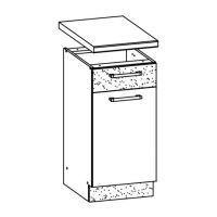 LIVEO - MODENA Szafka MD13/D40S1 | Dolna 40 | 1 drzwi 1 szuflada | Bez blatu