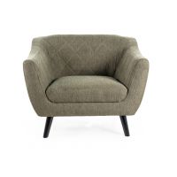 SIGNAL - MOLLY 1 Brego Fotel | Tkanina | Oliwka Brego 77 | Nogi wenge | z MR