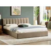 SIGNAL - MONTREAL Velvet Łóżko 120x200 | Beż BLUVEL 28