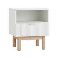 PINIO - MILOO Stolik nocny | Biały