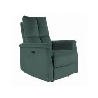 SIGNAL - NEPTUN Velvet Fotel rozkładany elektrycznie | Tkanina | Zielony Bluvel 78 | z MR