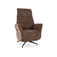 SIGNAL - NESTOR RAVEN Fotel rozkładany elektrycznie | Tkanina Raven 45 Cappuccino | z MR | DOSTĘPNY OD RĘKI
