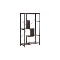 SIGNAL - NET A Regał | Ciemny orzech | Czarny