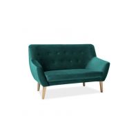 SIGNAL - NORDIC Sofa 2 Velvet | Zielony | Bluvel 78 | z PL