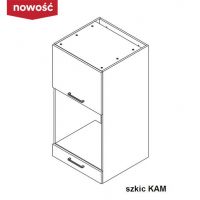 KAM - KAMMONO Szafka NWPD60.1SS/61 | Szafka wisząca | Nad zmywarkę lub nad pralkę | Zabudowa piekarnika | Front nowoczesny P2