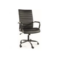 SIGNAL - Q-306 Fotel obrotowy | Skóra syntetyczna | Czarny | DĄSTĘPNY OD RĘKI