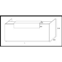 AMS Meble Biurowe - SOPRA Lada Recepcyjna RN2 | Długość 245 cm