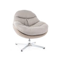 SIGNAL - PEGGIE Fotel | Tkanina Szary tap.234 | Beż tap.235 | z MR