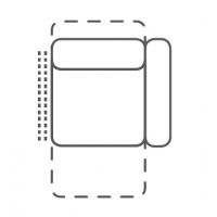 FENIKS MEBLE - PESARO Fotel 1EL R z relaksem elektrycznym | z prawym bokiem