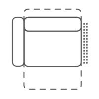 FENIKS MEBLE - PESARO Fotel 1,5EL L z relaksem elektrycznym | z lewym bokiem