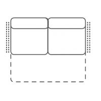 FENIKS MEBLE - PESARO Sofa 2,5F BB z funkcją spania | bez boków