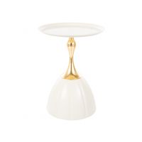 SIGNAL - PIANA Ława | Biały | Złoty