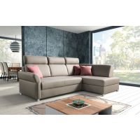 PMW - PLATO N2FPG Narożnik z funkcją spania, regulowanymi zagłowkami i pojemnikiem na posciel