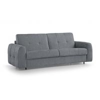 Mars Meble - PERONI 180 Sofa na stelażu włoskim | funkcja spania i materac oraz pojemnik DARK GREY | PROMOCJA