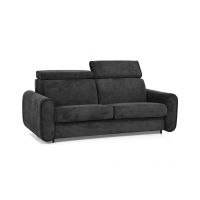 Mars Meble - PEROTTI 140 Sofa na stelażu włoskim | funkcja spania i materac oraz pojemnik BLACK - RUN AGAIN 99 | PROMOCJA