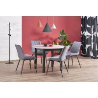 HALMAR - RINGO Stół rozkładany 102-142x102x76 | kaszmir/czarny | z PL