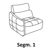 Bydgoskie Meble - DAVOS Segm.1L | Segment 1 z lewym bokiem