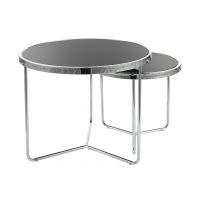 SIGNAL - SALVA Zestaw Ław | Czarny | Chrom | DOSTĘPNE OD RĘKI