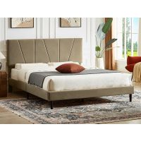 SIGNAL - SAVANA VELVET Łóżko 120x200 | Beż Tapicerka BLUVEL 28