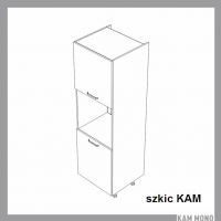 KAM - KAMMONO Szafka SDP60 | Słupek do szafek wiszących W/61 | Zabudowa piekarnika | Front nowoczesny P4