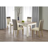 HALMAR - Stół Seweryn dąb sonoma/biały 160-300x90 | z PL